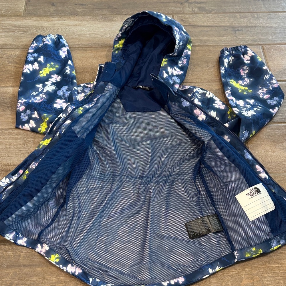 The North Face Kids' Floral Raincoat - girls Medium - Picture 5 of 11